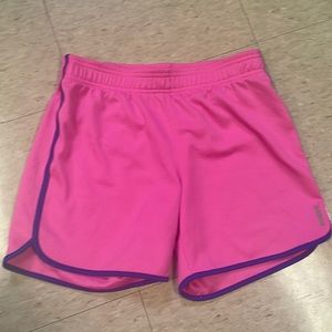 Reebok Girls Pink Athletic Shorts